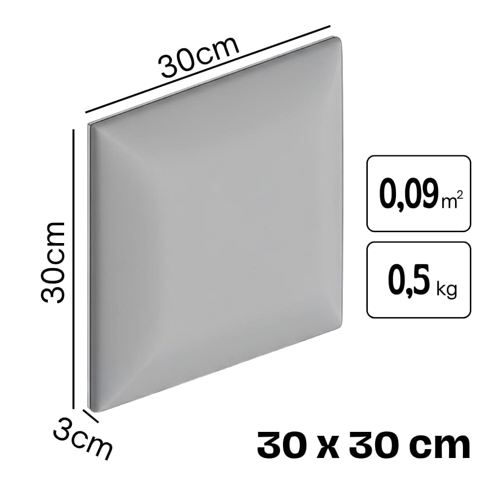 Veggpanel dimensjoner 30x30x4 cm
