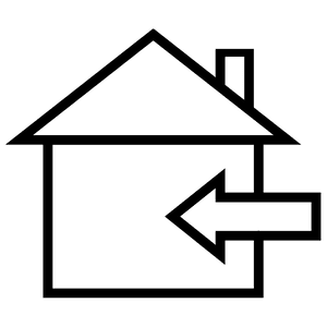 Kun for innendørs bruk ikon